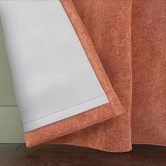 Threshold Chenille Clay Brown Curtain Panel - Picture 3 of 6